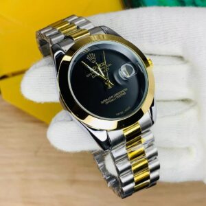 Date Just Model-Twotone  Black Dial Watch
