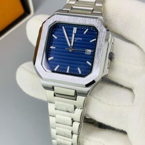 Cubitus Model-Silver Chain Blue Dial