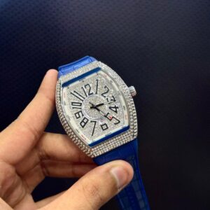 Franck  Muller White DIAL Watch -Silver  Blue